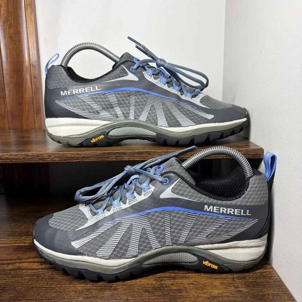 Size 8.5 Womens - Merrell Siren Edge 3 Hiking Shoes Grey/Blue
